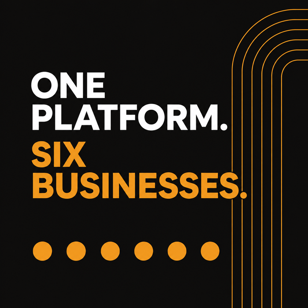 One platform. Six businesses.